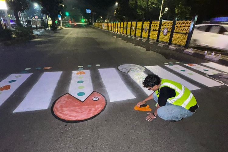 Ijoel Bikin Zebra Cross Pac Man Viral, Segini Modal yang Dikeluarkan