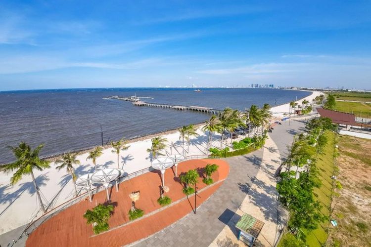 Progres kawasan CBD Beachwalk PIK2.