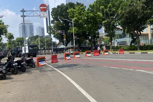 Ada Demo di Monas, Jalan Medan Merdeka Selatan Ditutup