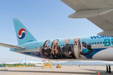 Korean Air Lucurkan Pesawat Khusus Livery Personel Blackpink