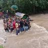 Viral, Video Warga Gotong Keranda Jenazah Seberangi Sungai Berarus Deras di Pesawaran Lampung