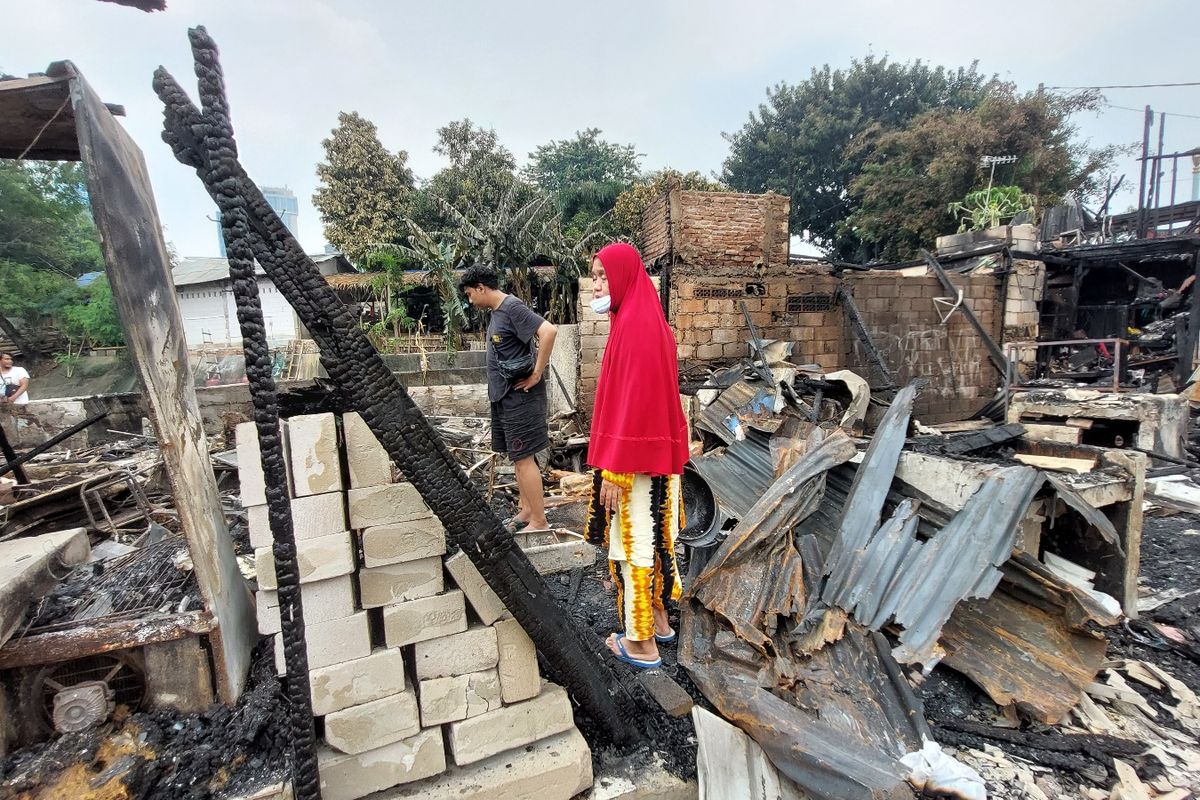 Nurhayati (57) satu dari 77 korban kebakaran di Kemanggisan, Jakarta Barat, pada Kamis (24/3/2022) malam lalu.