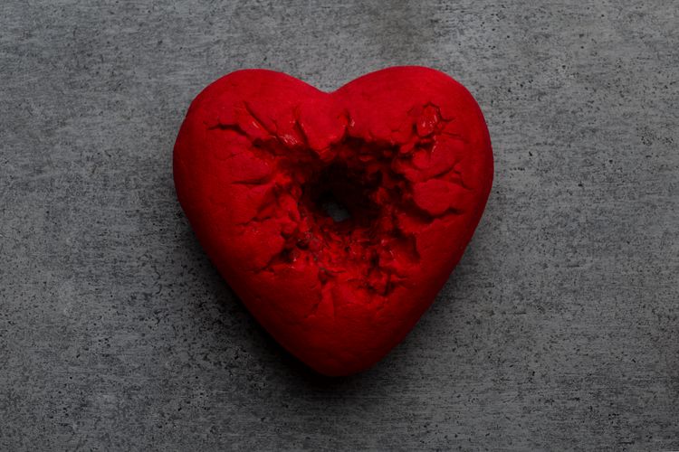 Ilustrasi hati yang sakit