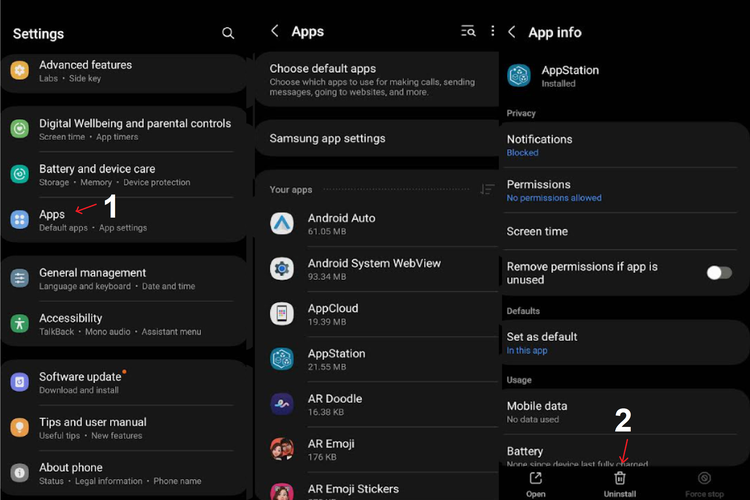 Cara menghapus aplikasi di ponsel Android
