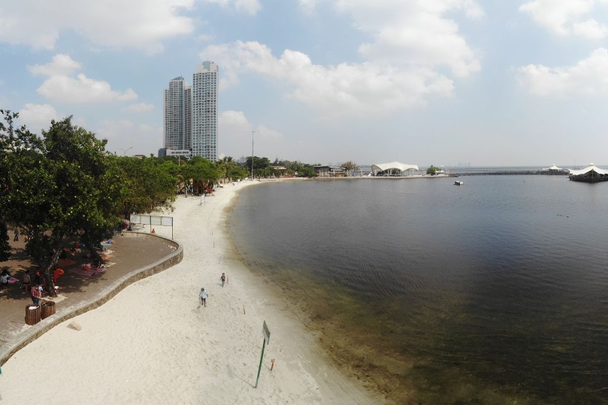 Kawasan Pantai Ancol, Taman Impian Jaya Ancol, Jakarta. Ancol yang ada di Teluk Jakarta juga diketahui mengandung parasetamol berkonsentrasi sangat tinggi, selain Muara Angke.
