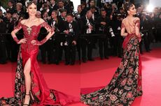 Hadiri Cannes 2025, Cinta Laura Bergaya Pakai Kebaya Karya Intan Avantie