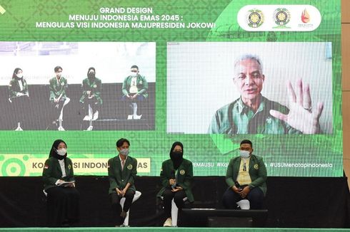 Diberi Ganjar Pranowo Laptop dan Sepeda, Mahasiswa USU Girang