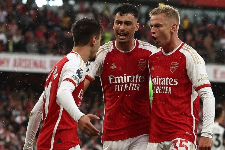 Arsenal dan Fulham bermain imbang 2-2 pada pertandingan Liga Inggris yang digelar di Stadion Emirates pada Sabtu (26/8/2023).