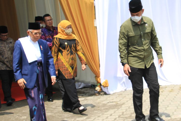 Wakil Presiden Ma’ruf Amin menghadiri acara Wisuda Hafidhoh V di Pondok Pesantren Hamalatul Quran Putri, Kabupaten Jombang, Jawa Timur, Rabu (15/3/2023).