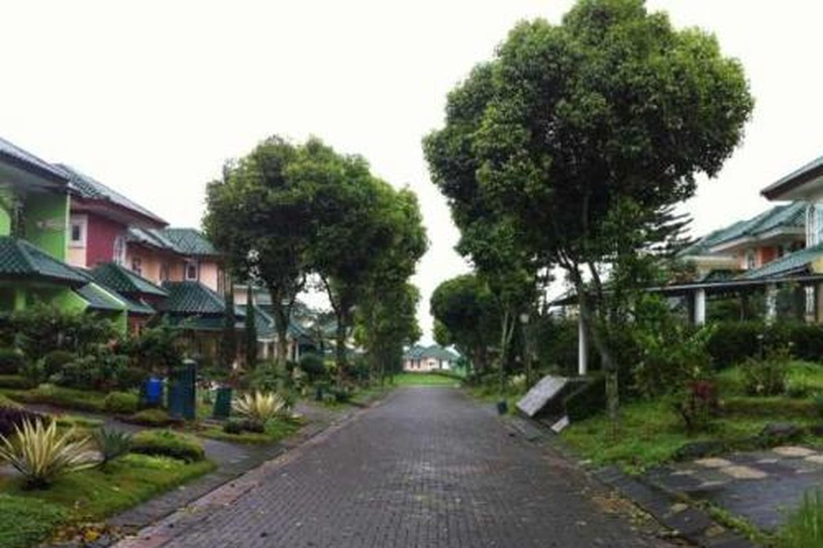 Ilustrasi villa di Cianjur, Puncak, Jawa Barat.