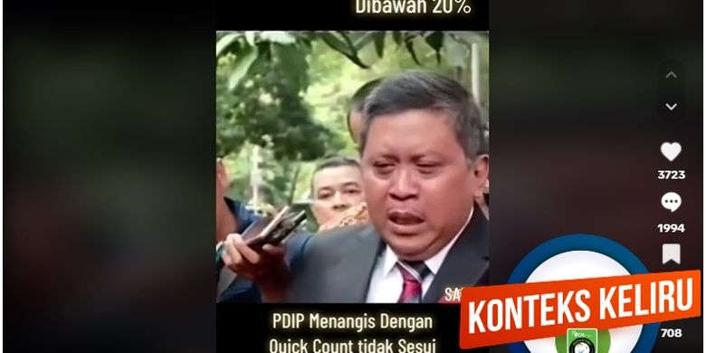 [VIDEO] Hoaks Sekjen PDI-P Hasto Kristiyanto Menangis Karena Suara ...