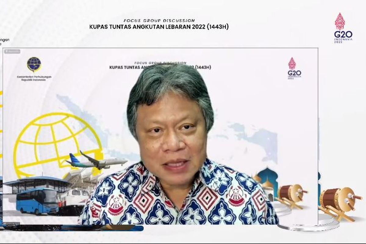 Pengamat Penerbangan Alvin Lie saat Focus Group Discussion: Kupas Tuntas Angkutan Lebaran Tahun 2022, Kamis (31/3/2022).