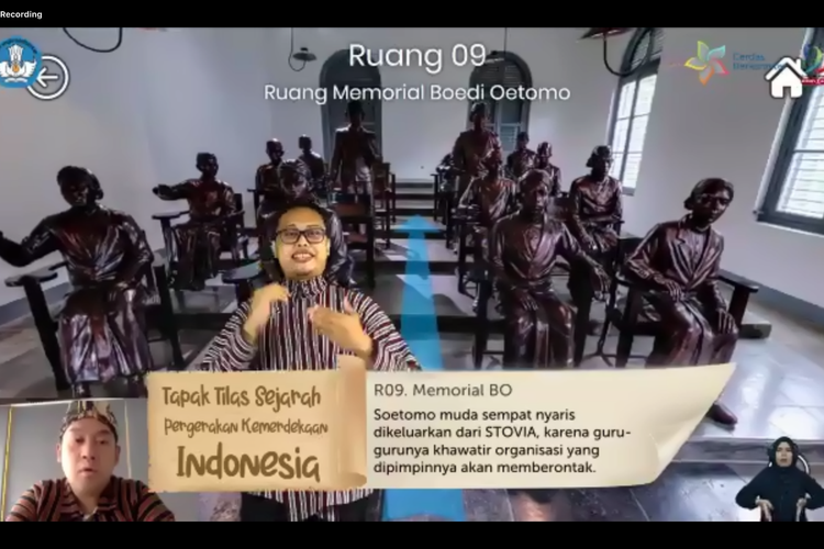 Pusat Penguatan Karakter menggelar peringatan Sumpah Pemuda melalui kegiatan virtual Tapak Tilas Sejarah Pergerakan Kemerdekaan Indonesia (31/10/2020) dan diikuti lebih dari 4.800 pelajara dan mahasiswa.