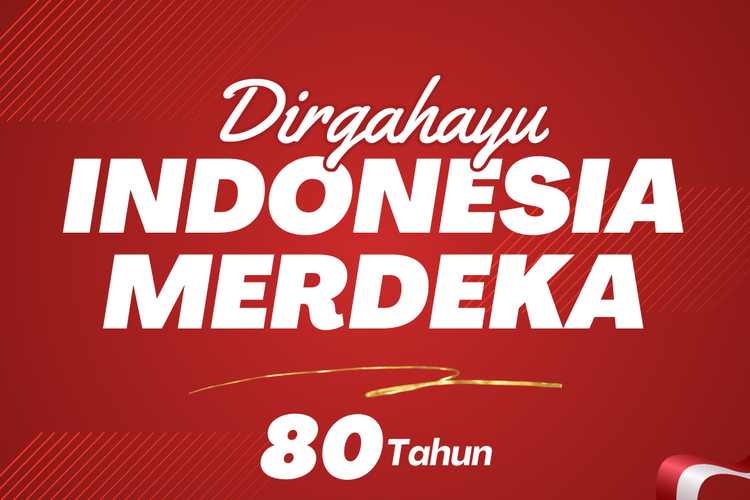 Ilustrasi gambar HUT ke-80 RI.