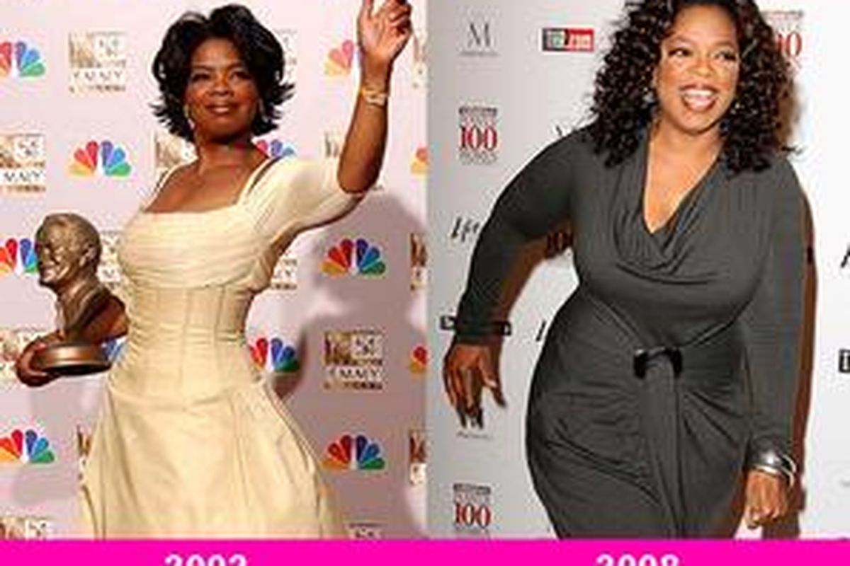 Oprah Winfrey, bertahun-tahun memerangi obesitas.