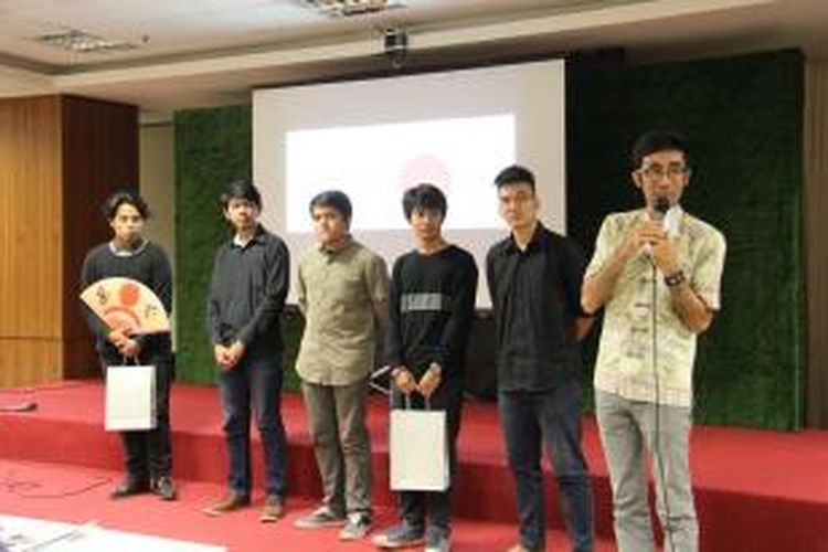 Lima finalis yang melakukan presentasi akhir Kompetisi Nasional Mahasiswa Arsitektur 