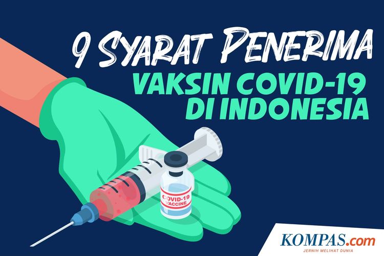 9 Syarat Penerima vaksin Covid-19 di Indonesia