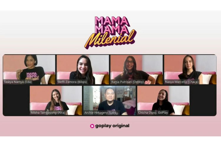 Screenshoot press conference virtual Mama-mama Milenial, Rabu (10/2/2021).