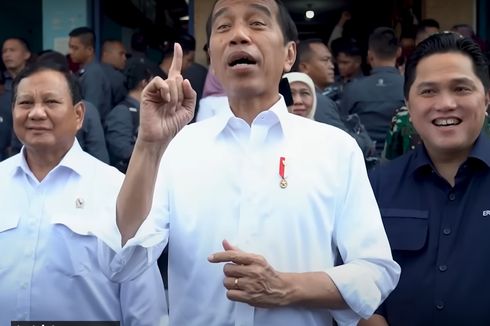 Reaksi Prabowo dan Erick Thohir Saat Jokowi Jelaskan Alasan Bawa Keduanya Kunker ke Malang...