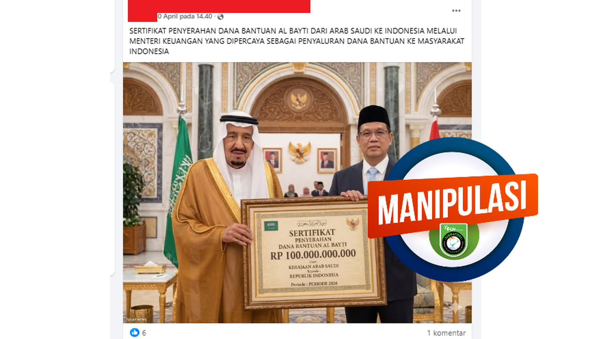 Salman Rp INFOGRAFIK: Muncul Hoaks Raja Salman Beri Bantuan Rp 100 Miliar yang ...