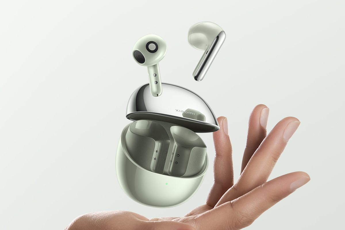 Xiaomi Buds 4 varian warna hijau yang sudah resmi dirilis di pasar China