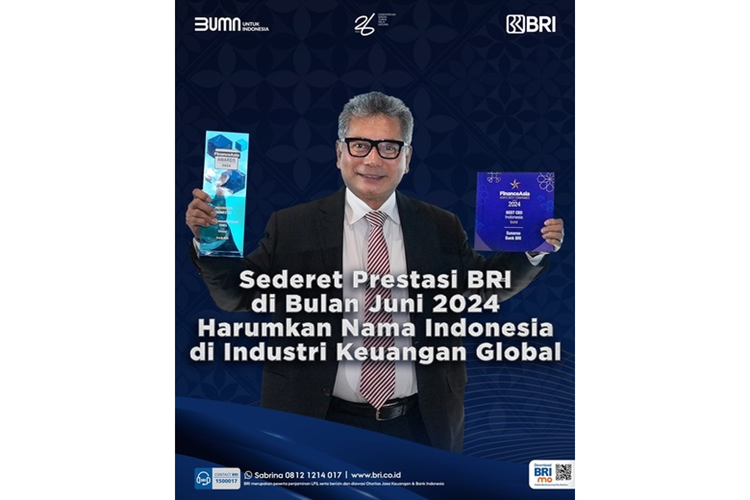 Harumkan Indonesia di Sektor Keuangan, BRI Raih Sederet Penghargaan Internasional Sepanjang Juni 2024