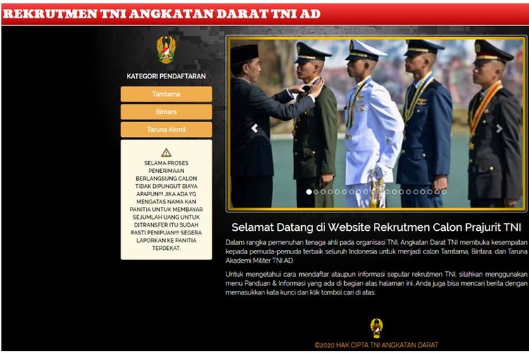 Rekrutmen Taruna Akmil Tni Ad 2020 Bagi Lulusan Sma Masih Dibuka Halaman All Kompas Com