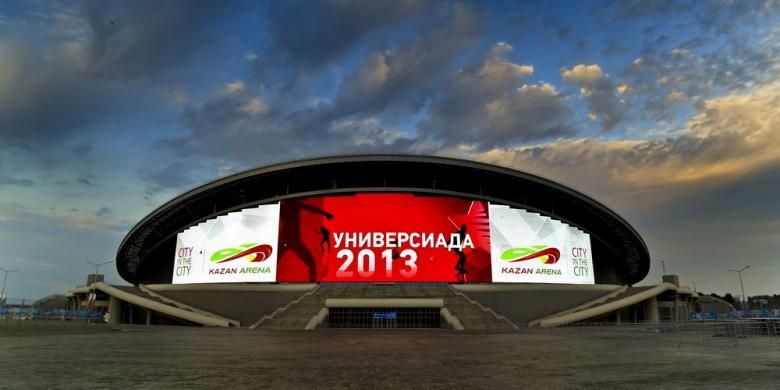 Markas Rubin Kazan, yakni Kazan Arena, yang juga merupakan salah satu stadion penyelenggara Piala Dunia 2018 di Rusia.