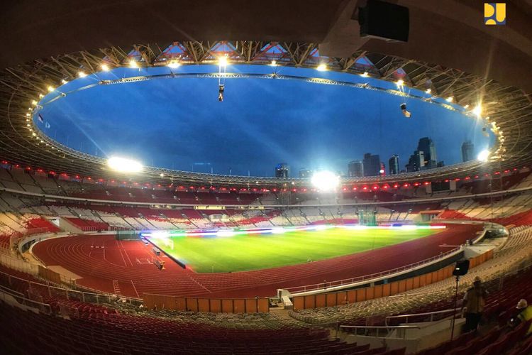 Stadion Gelora Bung Karno (SUGBK) yang terletak di Jakarta, Indonesia.