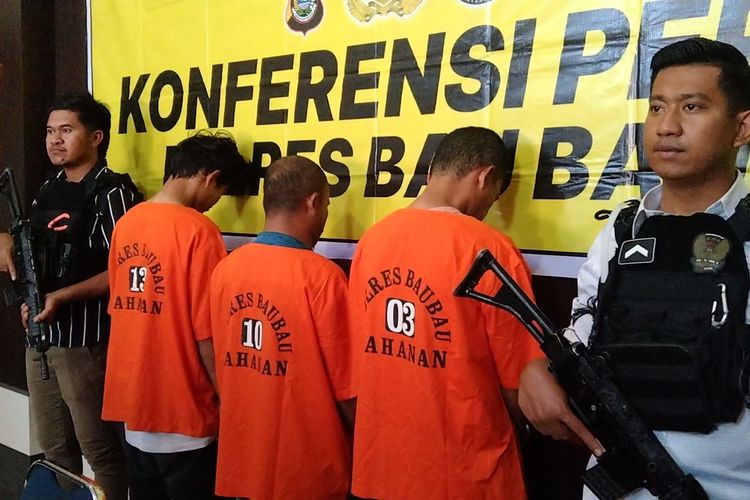Tiga pelaku penikaman terhadap wartawan di Kota Baubau dibekuk polisi