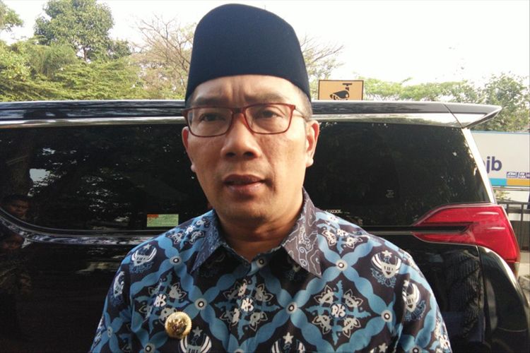Gubernur Jawa Barat Ridwan Kamil saat ditemui di Gedung Sate, Jalan Diponegoro, Selasa (9/7/2019).