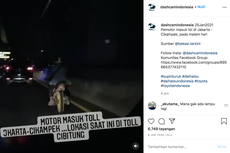 Terulang Lagi Pengendara Motor Masuk Tol, Ingat Aturannya