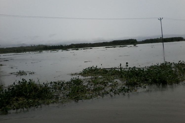 Ratusan hektar sawah di kabupaten Buru terendam banjir menyusul hujan lebat yang mengguyur wilayah tersebut sejak beberapa hari terakhir, foto dokumentasi BPBD Buru