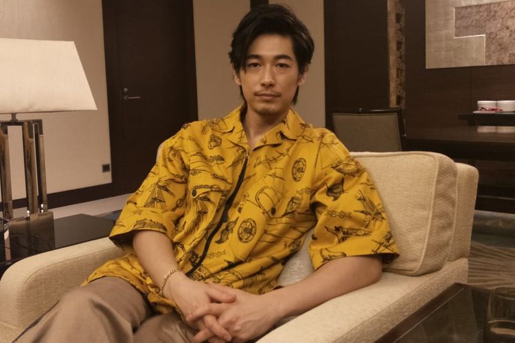 Dean Fujioka saat ditemui usai wawancara eksklusif bersama Kompas.com di Fairmont Hotel, Jakarra Selatan, Jumat (10/5/2019).
