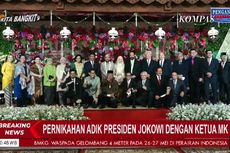 Saat Para Menteri Jongkok untuk Berfoto dengan Ketua MK-Adik Jokowi