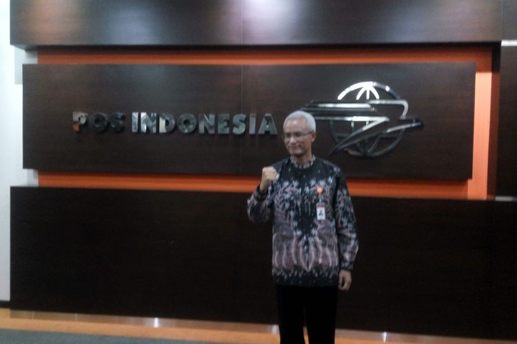 Direktur PT Pos Indonesia Gilarsih Wahyu Setijono saat di kantornya, Jakarta, Kamis (22/11/2018).