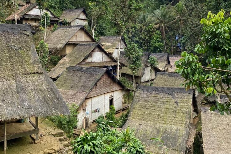 Pemukiman Suku Baduy di Desa Kanekes, Kecamatan Leuwidamar, Kabupaten Lebak.