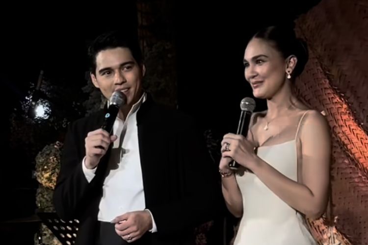 Momen Haru Luna Maya dan Maxime Bouttier Ucap Janji Setia saat Resepsi
