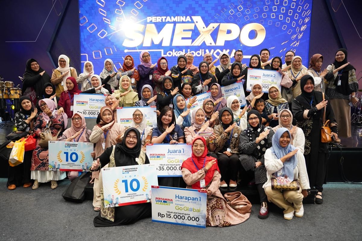 UMKM binaan Pertamina saat mengikuti pameran yang difasilitasi Pertamina. 