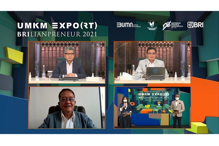 pameran virtual UMKM EXPO(RT) BRILIANPRENEUR 2021 dari BRI.