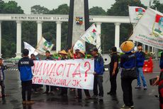 3 Tahun Pemerintah Jokowi-JK, Mahasiswa di Bogor Unjuk Rasa