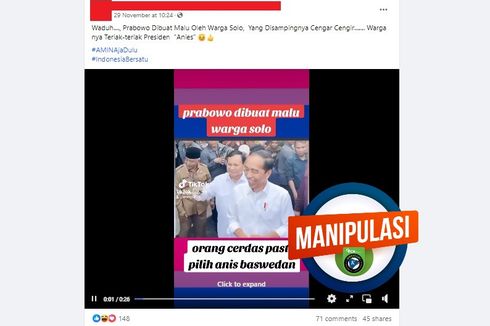 [VIDEO] Muncul Hoaks Kunjungan Prabowo di Solo Diwarnai Teriakan 