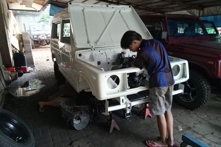 proses restorasi jimny