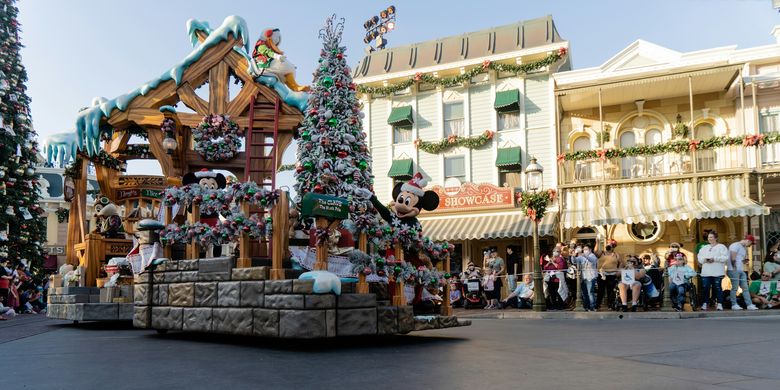 Ilustrasi tempat wisata saat Natal.