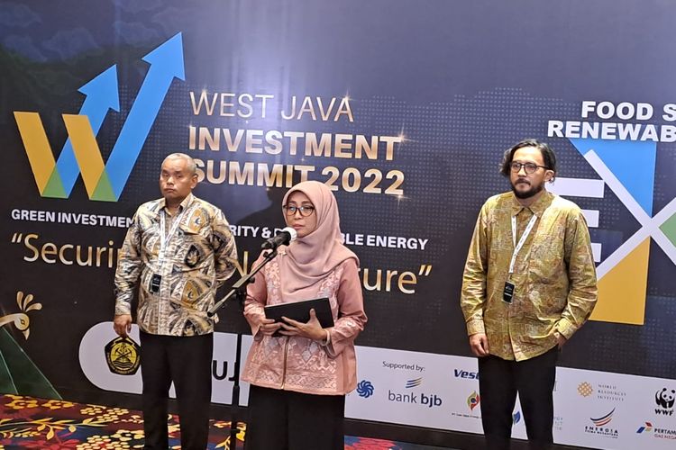 Kepala Dinas ESDM Ai Saadiyah Dwidaningsih dalam ajang West Java Investment Summit (WJIS) 2022 di Bandung, Kamis (6/10/2022).

