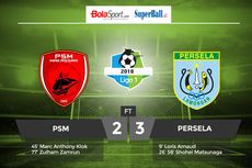 Hasil Liga 1, Drama 5 Gol, Persela Kalahkan PSM di Makassar