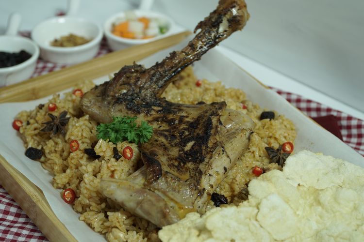 Nasi kebuli kambing rice cooker ala Foodplace.