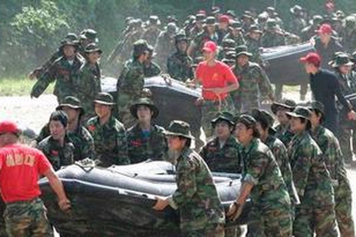 Dalam latihan bersama AD Amerika Serikat, pasukan Korea Selatan digambarkan berhasil menguasai Korea Utara.