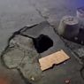 Sinkhole Kecil di Kota Malang Diduga Imbas Kebocoran Pipa PDAM
