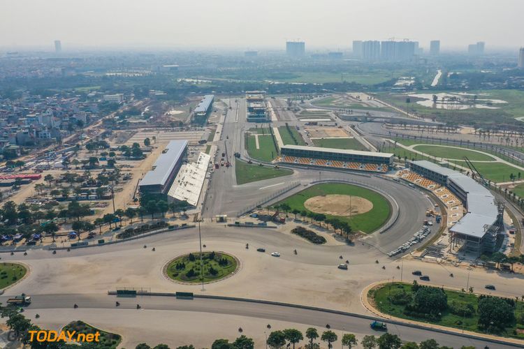 Sirkuit jalanan di Kota Hanoi yang akan dipakai untuk arena balap Formula 1 di Vietnam.
